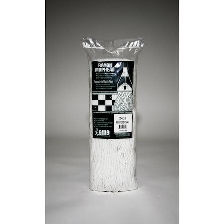 Elite Mops & Brooms Elite Mops and Brooms 24 oz Cut End Rayon Mop Refill 1 pk 112-RAY-24